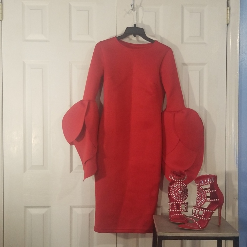 Boutique style red dress